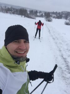 Cross-Country Skiing in Low Tatra Mountains, Slovakia.